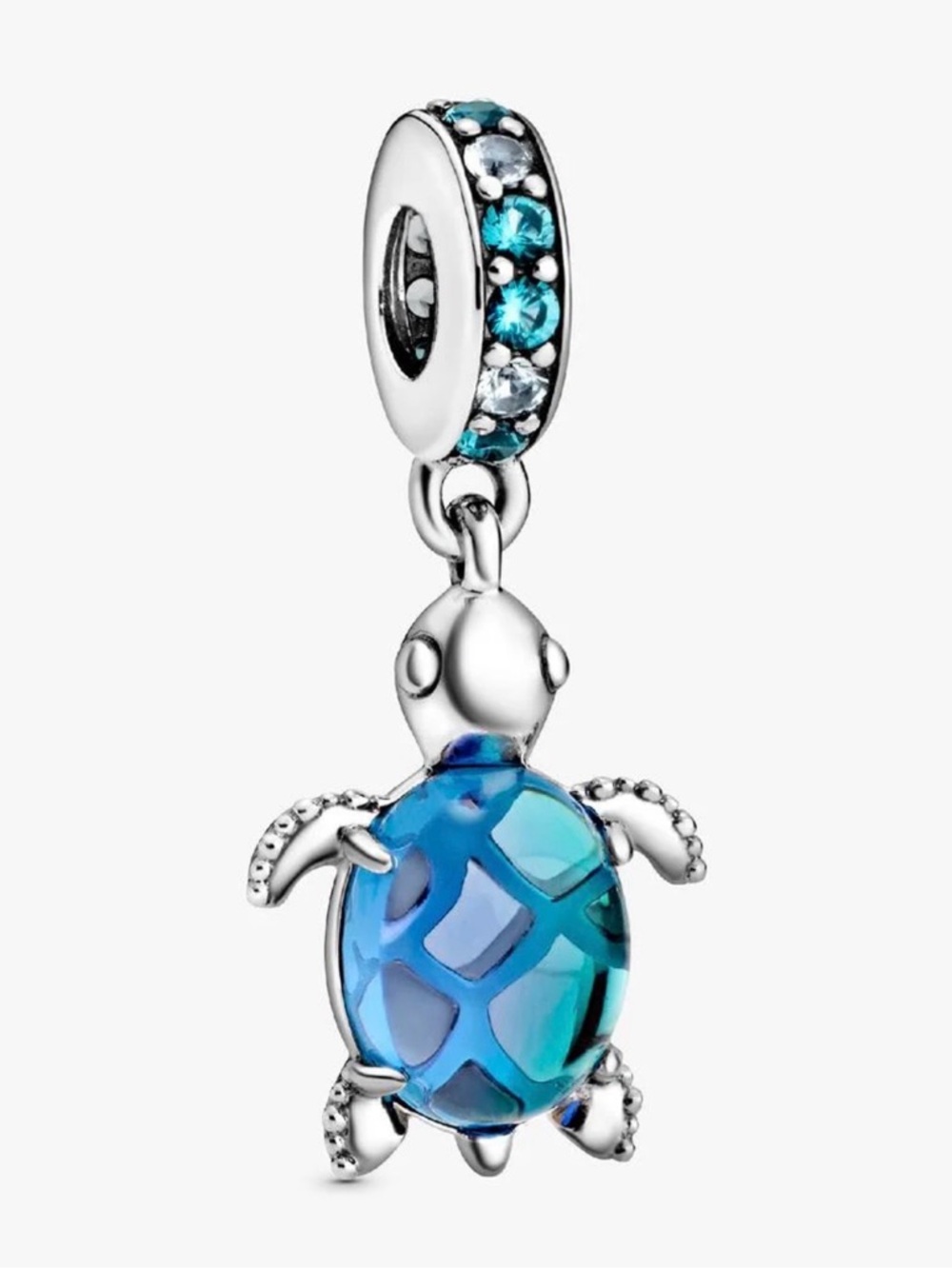 Pandora Sterling Silver Blue Sea Turtle Charm